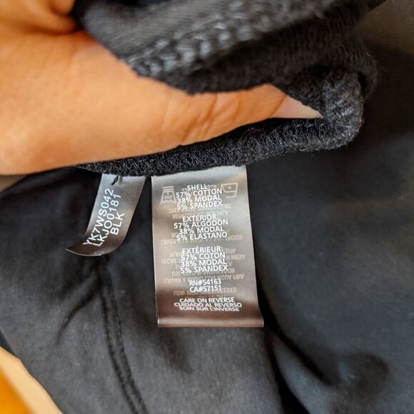 Karl LAGERFELD black ruffle sweatshirt letters Medium B1 - Picture 11 of 13